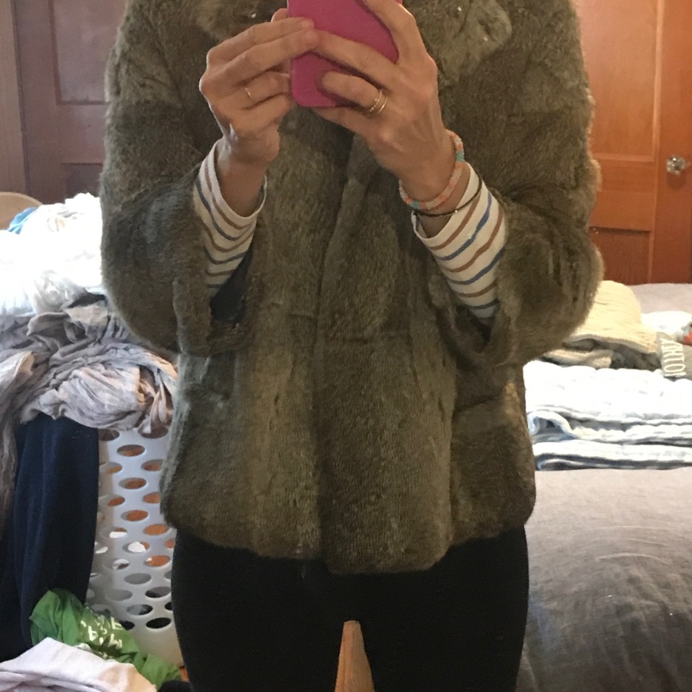 ba&sh Brown Fur Jacket - Picture 7 of 8